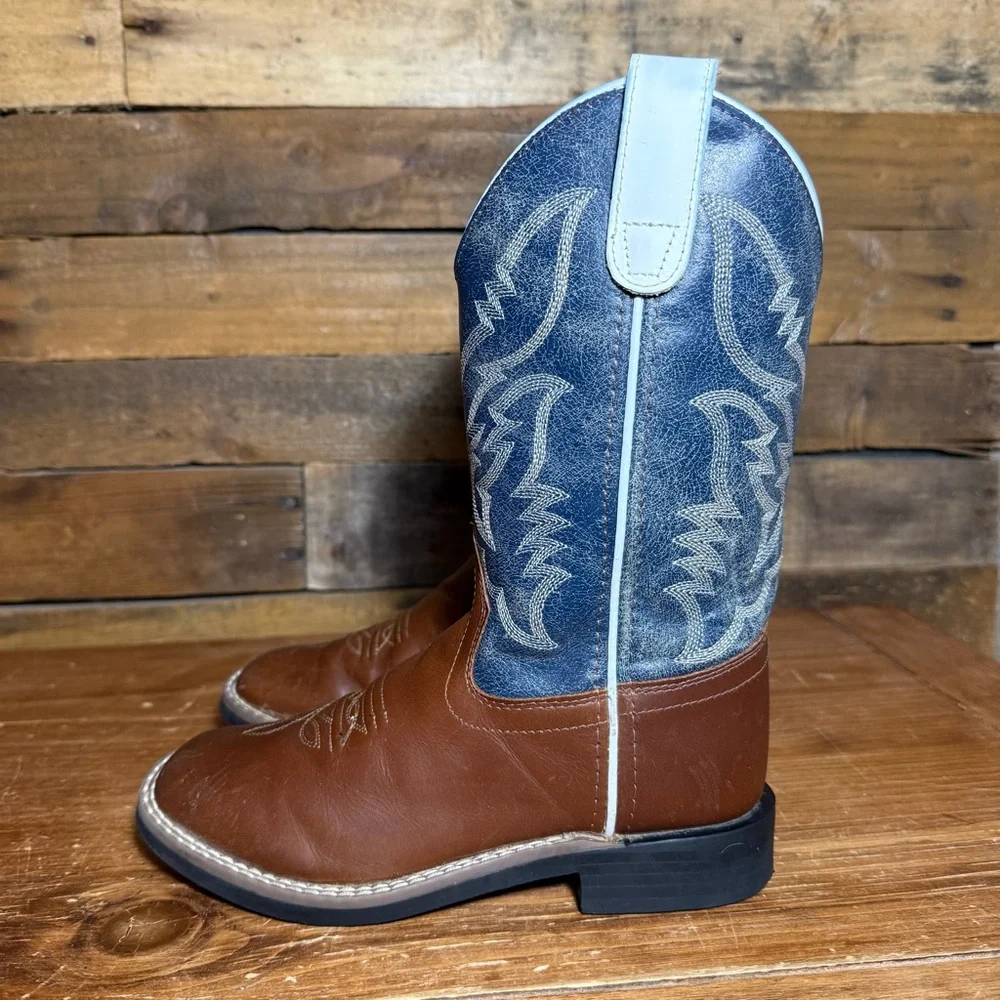 CODY JAMES BOYS' WALKER WESTERN BOOTS - BROAD SQUARE TOE Style: BCBSP23P5 Size 2